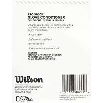 Wilson Pro Stock Baseball Softball Glove Conditioner 1 oz
