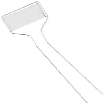 Bosmere Zinc Plant Markers for Vegetables, Herbs, Seedlings, Flowers, Large-Faced Metal Plant Markers with Carbon Pencil Included, 10 Inches High (Pack of 20)