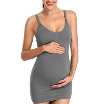 Comfortable Nursing Tank Tops with Built-In Bra