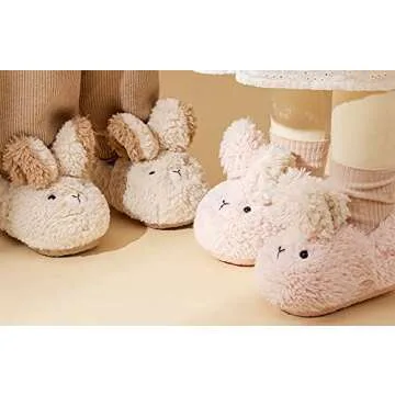 Caistre Toddler Slippers Cute Bunny Design for Kids