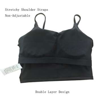 Nesyd Women Padded Longline Sports Bra for Active Living