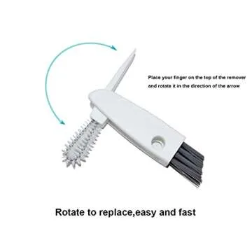 BSMstone Tiny Cleaning Brush - 3-in-1 Multi-Functional Tool
