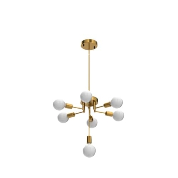 Gednbo Gold Sputnik Chandelier - Modern Pendant Light