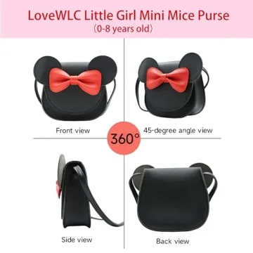 LoveWLC Adorable Mouse Purse for Little Girls