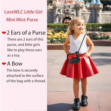 LoveWLC Adorable Mouse Purse for Little Girls