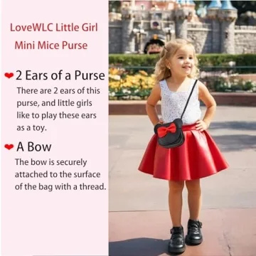 LoveWLC Adorable Mouse Purse for Little Girls