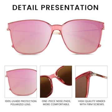 Stylish DUCO Retro Round Sunglasses with UV400 Protection