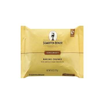 Scharffen Berger Fine Artisan Dark Chocolate Baking Chunks Semisweet -- 6 oz