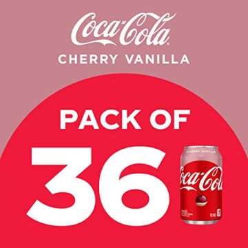 Coca-Cola Cherry Vanilla 12 Fl Oz Cans, Pack Of 36,, 12 Fl Oz ()