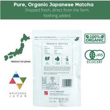 Ocha & Co. Japanese Tea - Organic Matcha Green Tea Powder - Traditional Stone Milled Japanese Matcha...