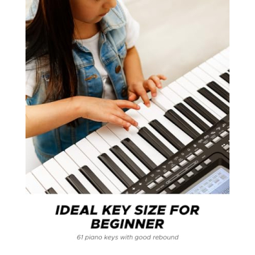 Starfavor 61 Key Electric Keyboard with Complete Bundle