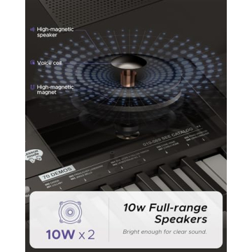 Starfavor 61 Key Electric Keyboard with Complete Bundle