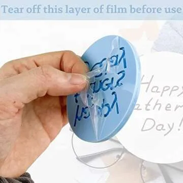 Crethinkaty Father's Day Fondant Embosser "Happy Father's Day" Shape 3D Raised Design Cookie Stamp for Baking Cookies,Decorating Cake/Sugar Paste/Cupcake(Style B)