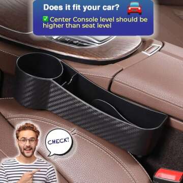 Extra Cup Holder Expander for Car, Seat Gap Filler Organizer, Interior Accessories Decor for Men & W...
