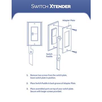 Decora Light Switch Extender for Children - 2 Pack
