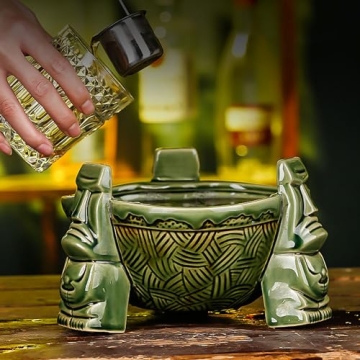 WINISH Tiki Bowl 32oz Perfect for Parties and Cocktails