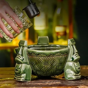 WINISH Tiki Bowl 32oz Perfect for Parties and Cocktails
