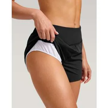 G Gradual Women's Running Athletic Shorts with Mesh Liner