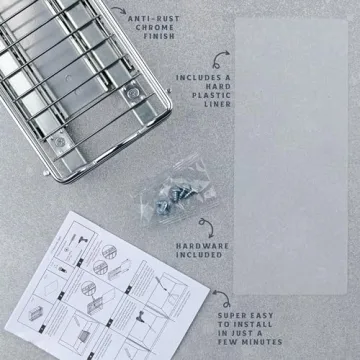 Cabinet Organizer for Spices and Cans - Chrome