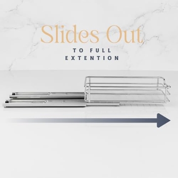 Cabinet Organizer for Spices and Cans - Chrome