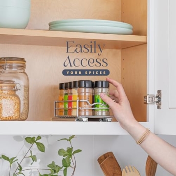 Cabinet Organizer for Spices and Cans - Chrome