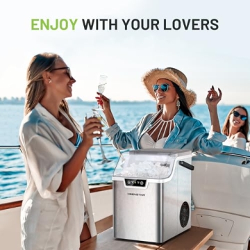 KEENSTAR Nugget Ice Maker - Soft Chewable Ice in 5 Mins