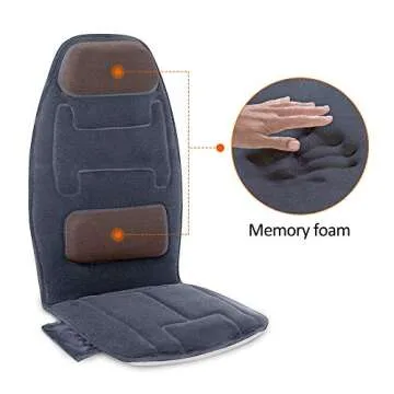 SNAILAX Massage Seat Cushion with Heat and Vibration Support