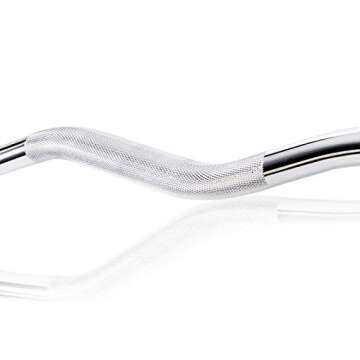 47 Inch Olympic EZ Curl Barbell, 2 Inch Weight Plates Curl Bar for Home and Gym, 300Ib Curling Weight Lifting Bar with 2 Spring Collars, Chrome Home Gym Curl Bar With Weights for Hip Thrusts/Squats