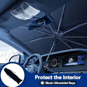 JASVIC Car Windshield Sun Shade with UV Protection