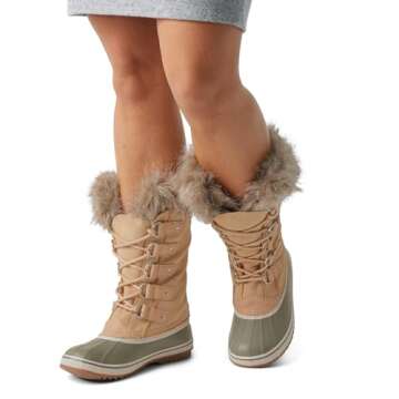 Sorel Womens Joan of Arctic Waterproof Boots - Ceramic, Gum 2 - Size 9.5