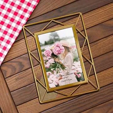 Elegant 4x6 Metal Picture Frames for Display