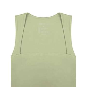 REORIA Trendy Sexy Crop Top for Women - Light Green