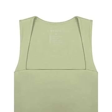 REORIA Trendy Sexy Crop Top for Women - Light Green