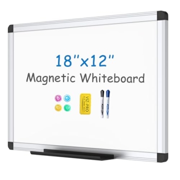 VIZ-PRO 18x12 Magnetic Whiteboard with Accessories