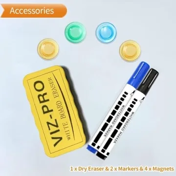 VIZ-PRO 18x12 Magnetic Whiteboard with Accessories