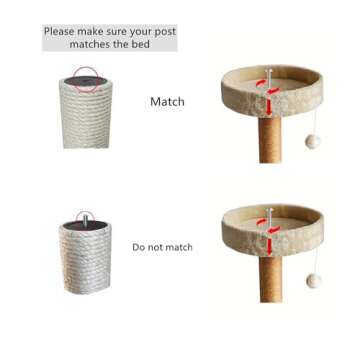 SHENGOCASE 13.5" Cat Tree Perch Bed Replacement Cushion