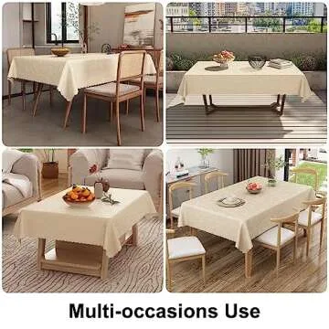 Elegant Waterproof Vinyl Tablecloth for Every Occasion