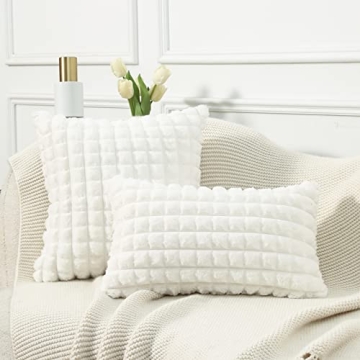 Soft Plush Faux Fur Pillow Covers for Home Decor
