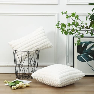 Soft Plush Faux Fur Pillow Covers for Home Decor