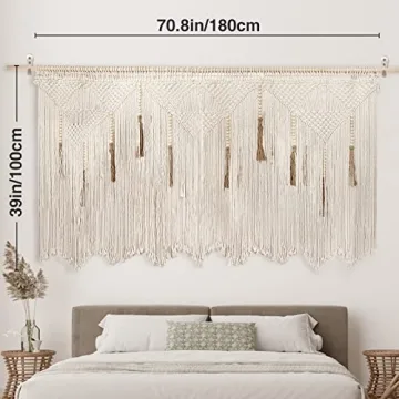 Extra Large Macrame Wall Hanging for Boho Decor