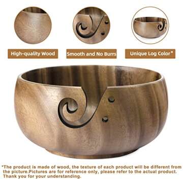 Little World Yarn Bowl - Handmade Craft for Knitting Lovers