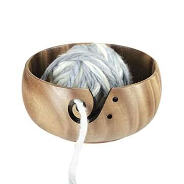 Little World Yarn Bowl - Handmade Craft for Knitting Lovers