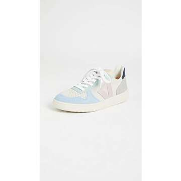 Veja Women's V-10 Sneakers, Multico/Natural/Babe, 4 Medium US