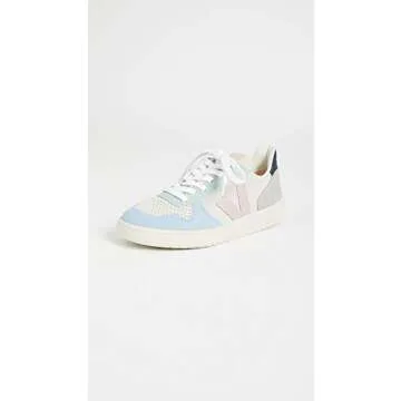 Veja Women's V-10 Sneakers, Multico/Natural/Babe, 4 Medium US
