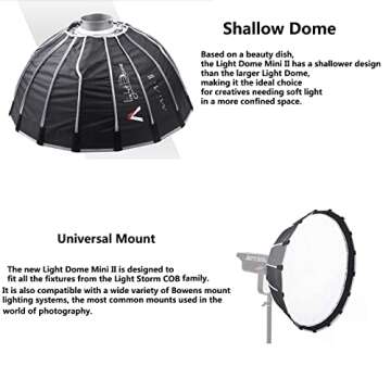Aputure Light Dome Mini II Softbox for Compact Studios