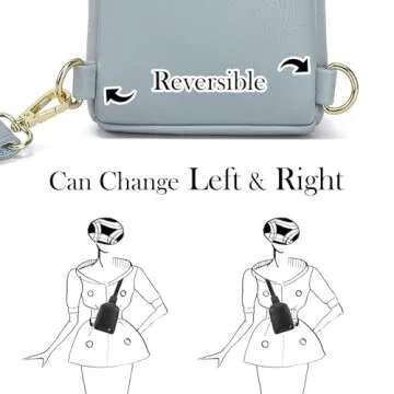 INICAT Vegan Leather Small Crossbody Sling Bag for Women