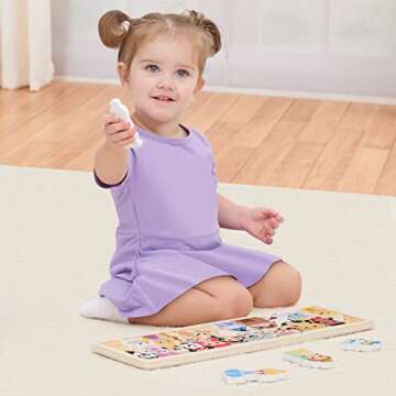 Disney Wooden Toys Character Puzzle, 25-Pieces, Learning and Education, Pretend Play, Kids Toys for ...