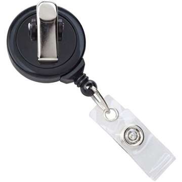 CNA Heart Stethoscope - Retractable Badge Reel with Swivel Clip and Extra-Long 34 inch Cord - Badge Holder