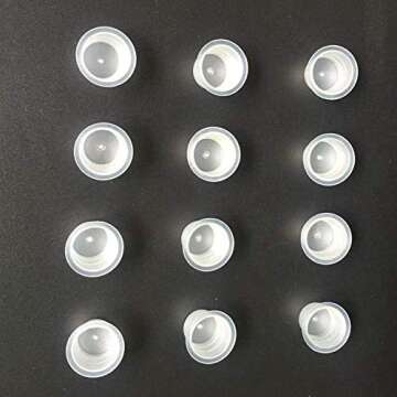 Pigment Cups,New Star Tattoo Disposable 1000pcs Tattoo Ink Caps Large 15MM For Tattoo ink Pigment Ring Cups for Tattoo Supplies