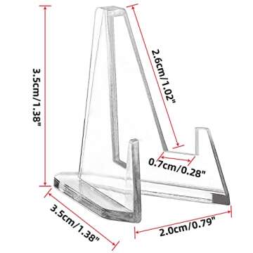 Acrylic Coin Display Stands for Cards, Coins, and Medallions